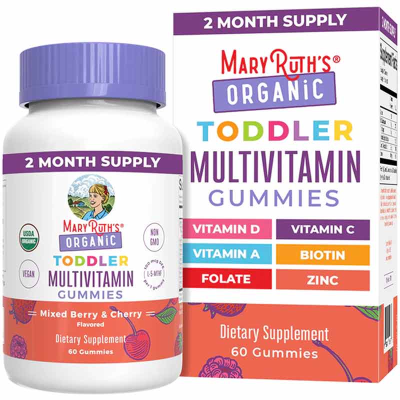 Organic Toddler Multivitamin, by MaryRuth's Organics