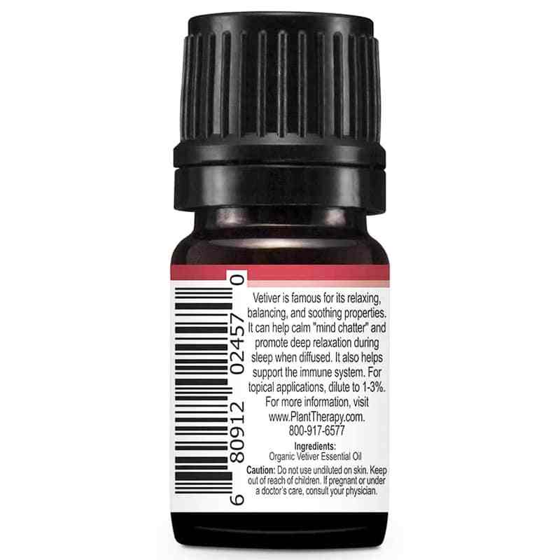 Organic Vetiver Essential Oil, .16 Oz, by Plant Therapy, image #2