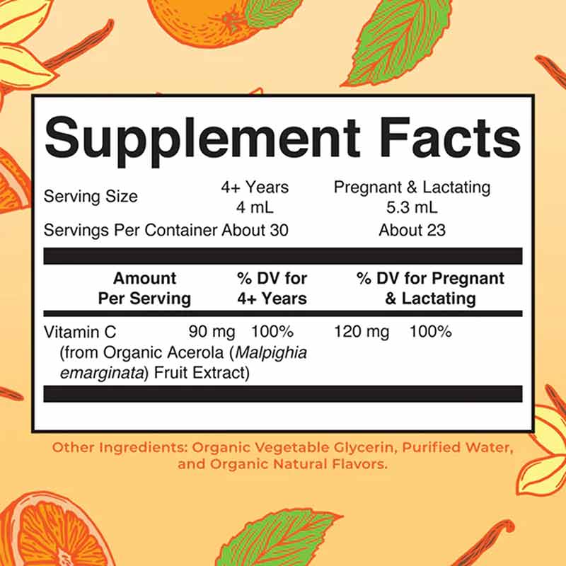 Organic Vitamin C Liquid Drops, 4 Oz, by MaryRuth's Organics, image #2