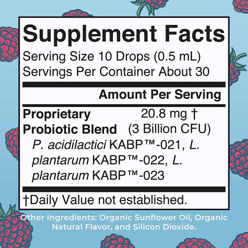 Organic Women's 40+ Precision Probiotic Digestive Drops, Raspberry, .5 Oz, by MaryRuth's Organics, image #2