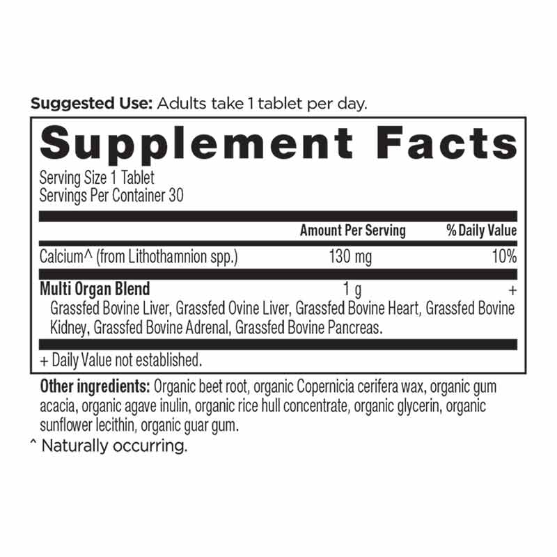 Organs Blend Glandular Once Daily, 30 Tablets, by Ancient Nutrition, image #2