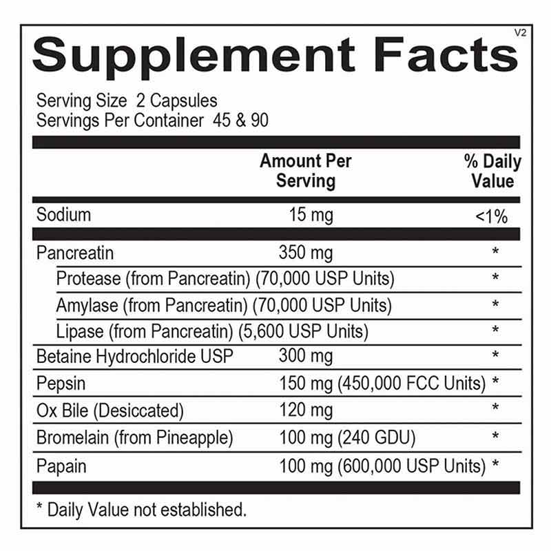 Ortho Digestzyme, 180 Capsules, by Ortho Molecular, image #2