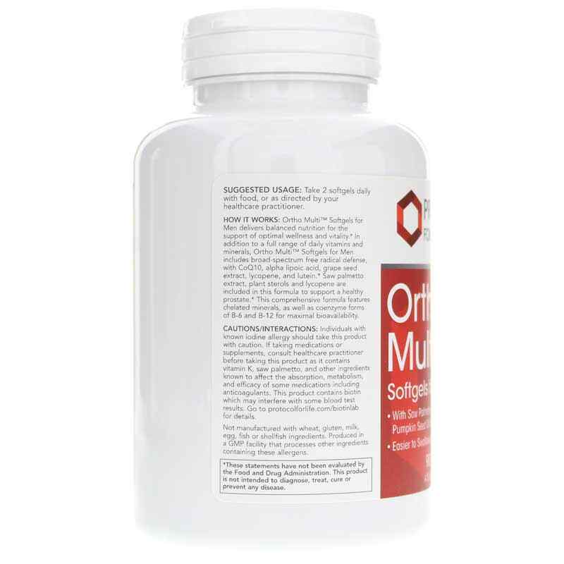 Ortho Multi Softgels for Men, by Protocol For Life Balance, image #3