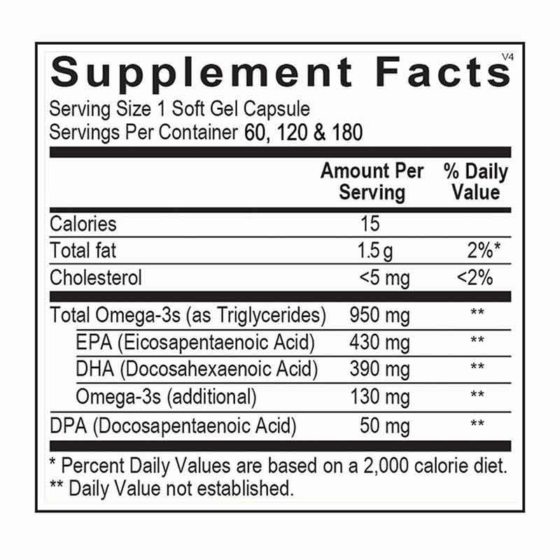 Orthomega 820 Omega-3 Fish Oil, 60 Softgels, by Ortho Molecular, image #2