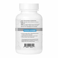 White cylindrical bottle of Osteo-K vegetarian capsules with white cap and product information label.