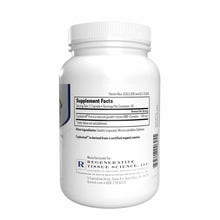 White supplement bottle with white ribbed cap containing 30 capsules, labeled with Supplement Facts and manufactured by Regen