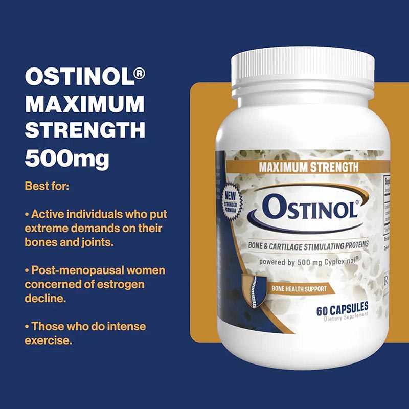 Ostinol Maximum Strength 500, 60 Capsules, by ZyCal Bioceuticals, image #2