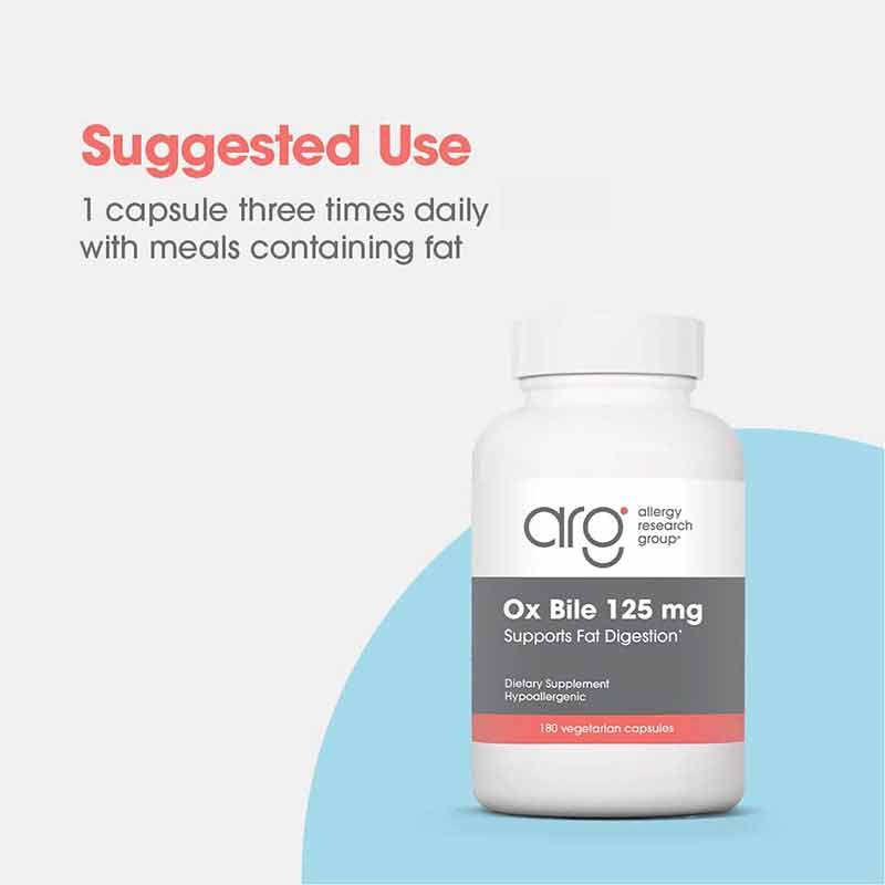 Ox Bile 125 Mg, by Allergy Research Group, image #3