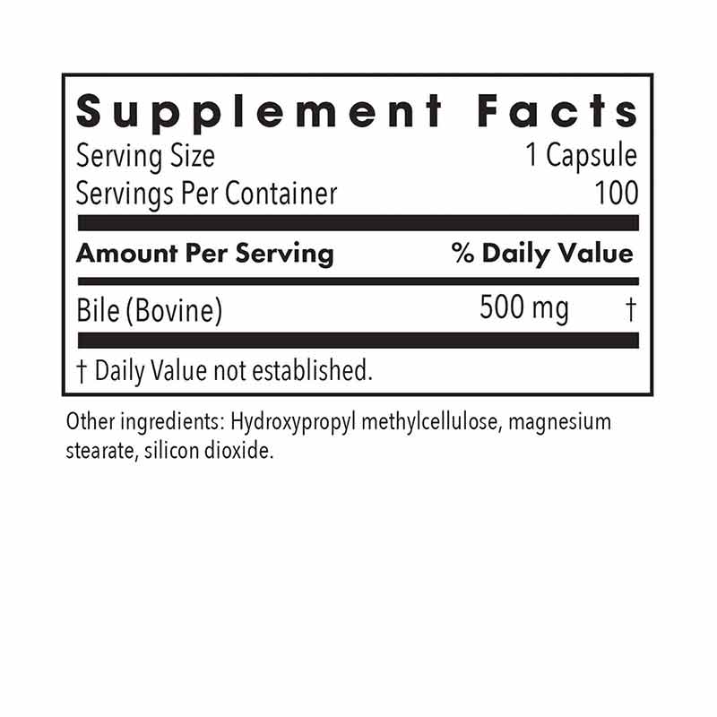 Ox Bile 500 Mg, by Allergy Research Group, image #2