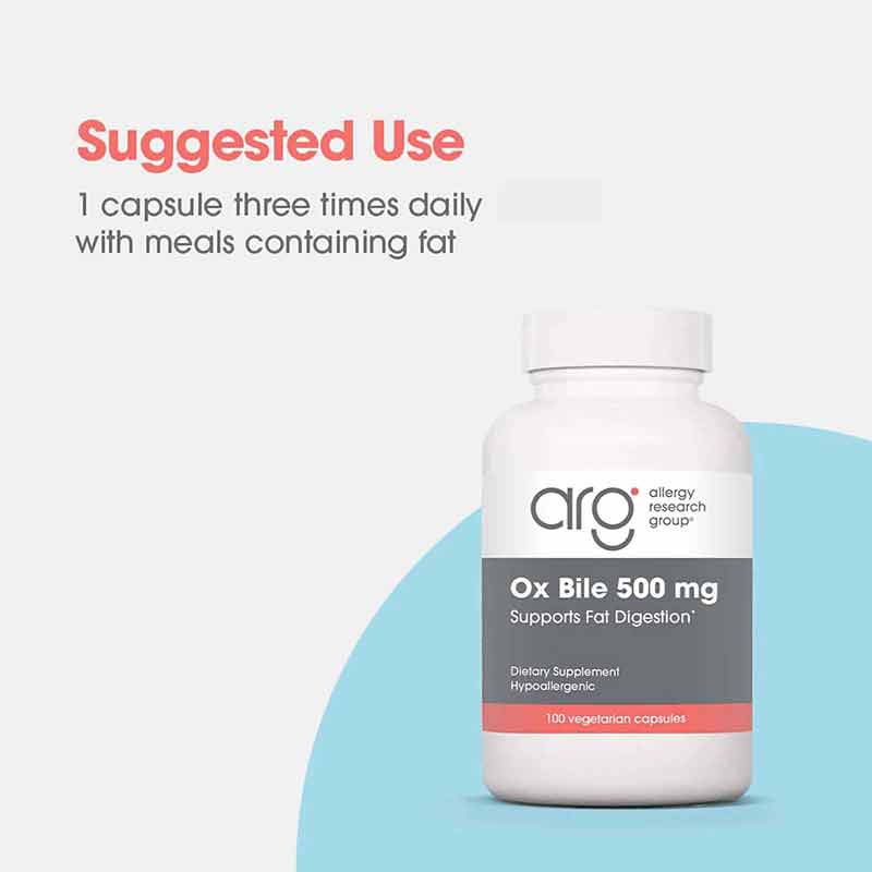Ox Bile 500 Mg, by Allergy Research Group, image #3