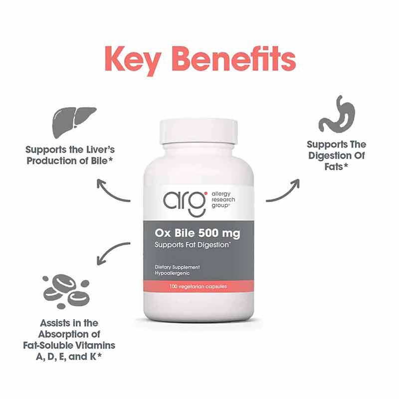 Ox Bile 500 Mg, by Allergy Research Group, image #4