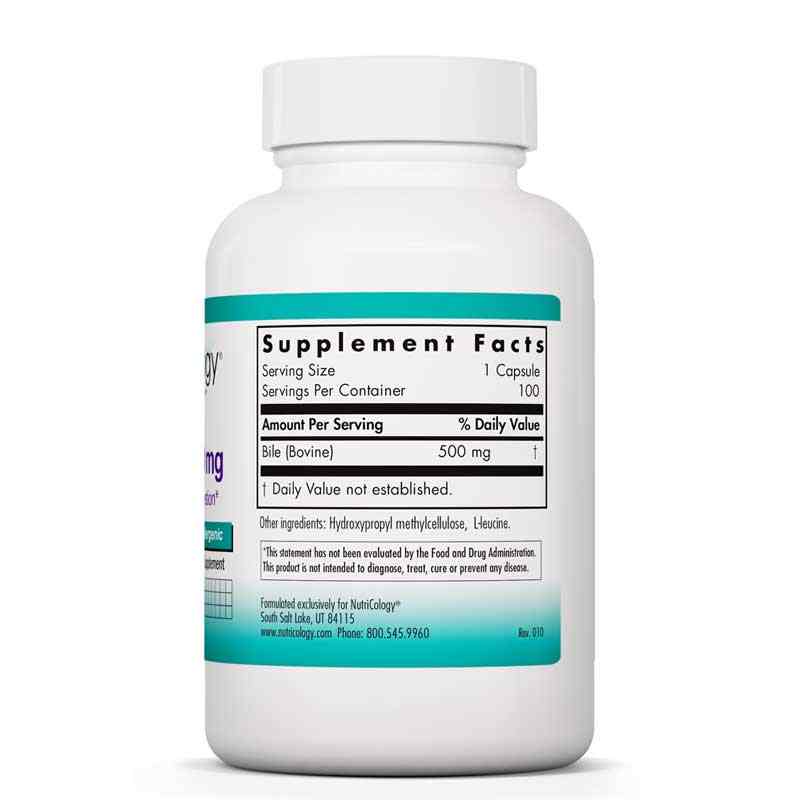 Ox Bile 500 Mg, by Nutricology, image #2