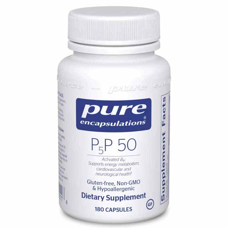 P5P 50 Activated B6, 180 Capsules, by Pure Encapsulations
