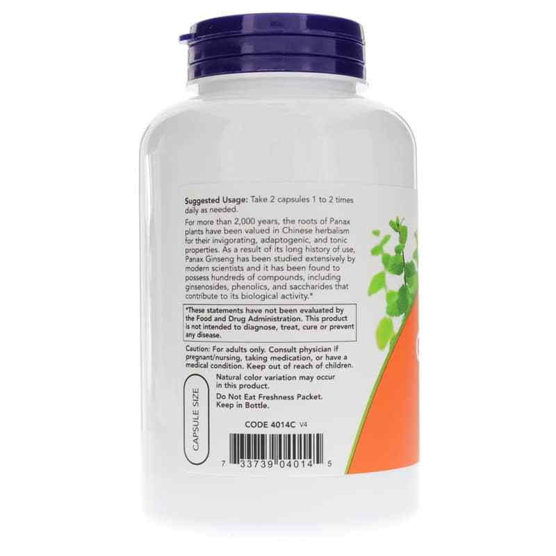Panax Ginseng 500 Mg, 250 Capsules, by NOW Foods, image #3
