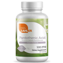 Pantothenic Acid 500 Mg, by Zahler