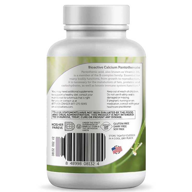 Pantothenic Acid 500 Mg, by Zahler, image #3