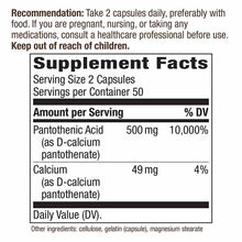 Pantothenic Acid (Vitamin B5), by Natures Way, image #2