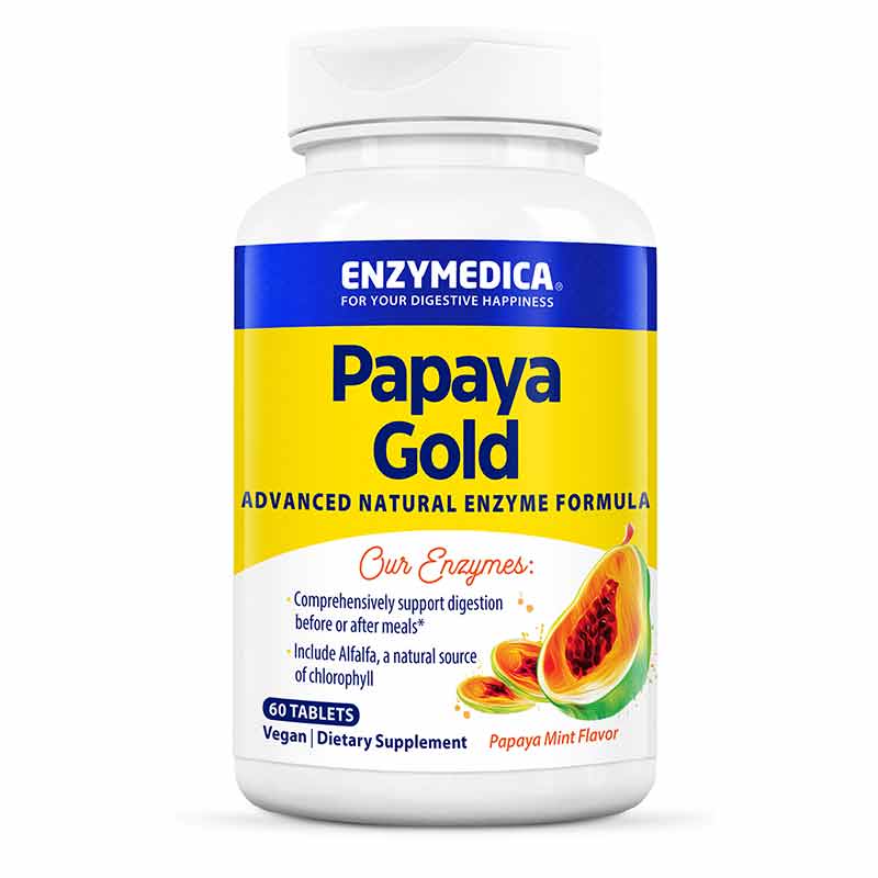 Papaya Gold, 60 Tablets, by Enzymedica