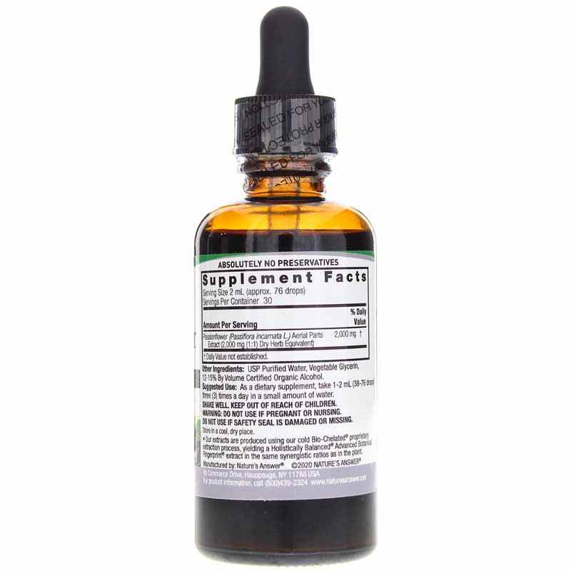 Passionflower Extract, 2 Oz, by Natures Answer, image #2