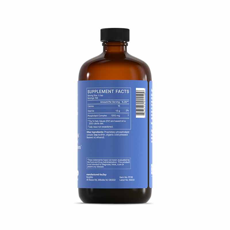 PC Phospholipid Complex Liquid, 16 Oz, by BodyBio, image #2