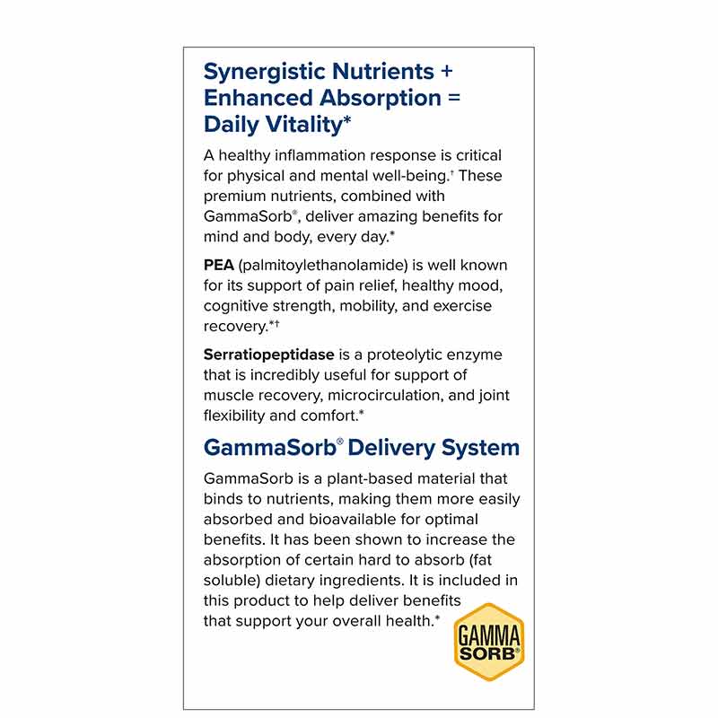 PEA Inflammation Response, 60 Capsules, by Terry Naturally, image #4