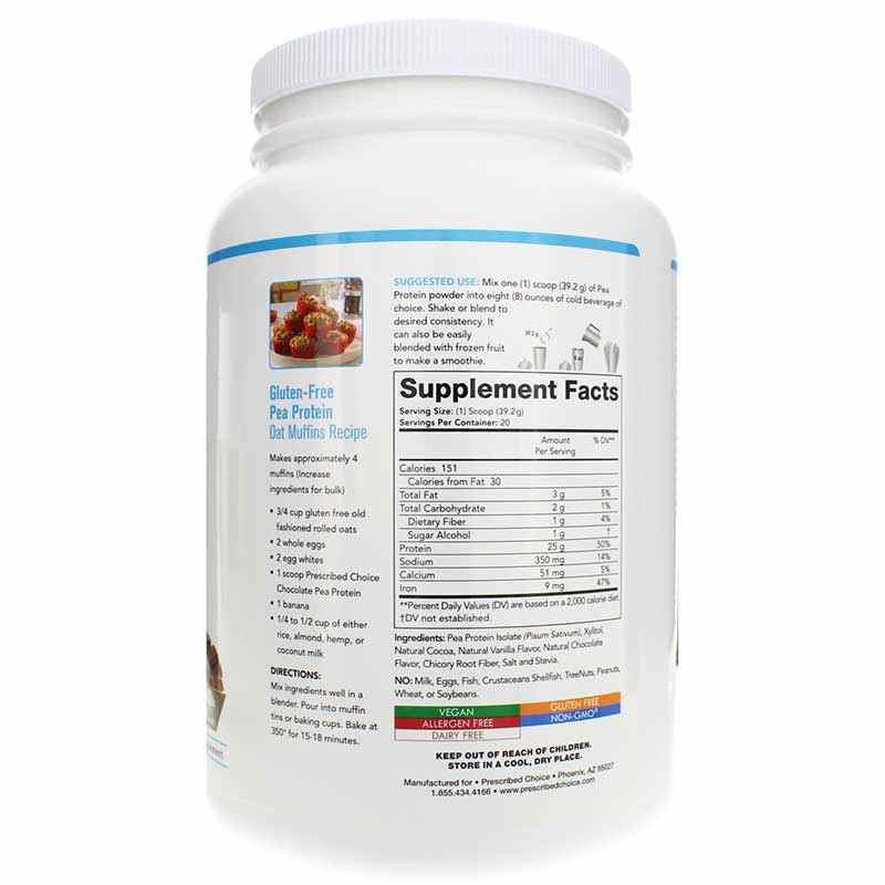 Pea Protein, Chocolate, by Prescribed Choice, image #2