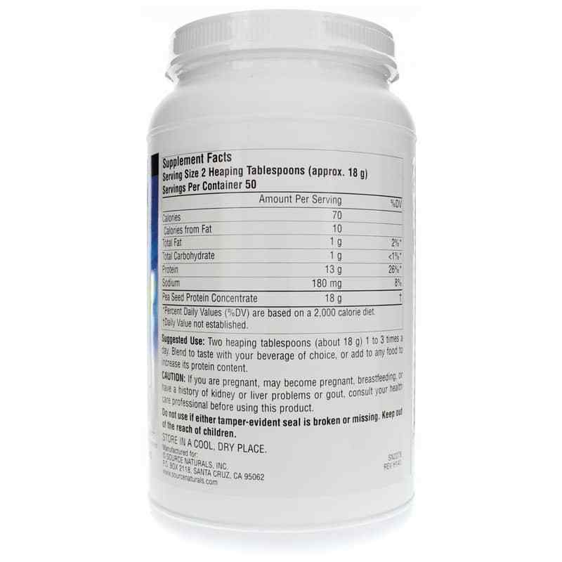 Pea Protein Power, 32 Oz, by Source Naturals, image #2