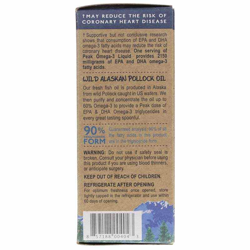 Peak Omega-3 Liquid, 4.23 Oz, by Wiley's Finest, image #2