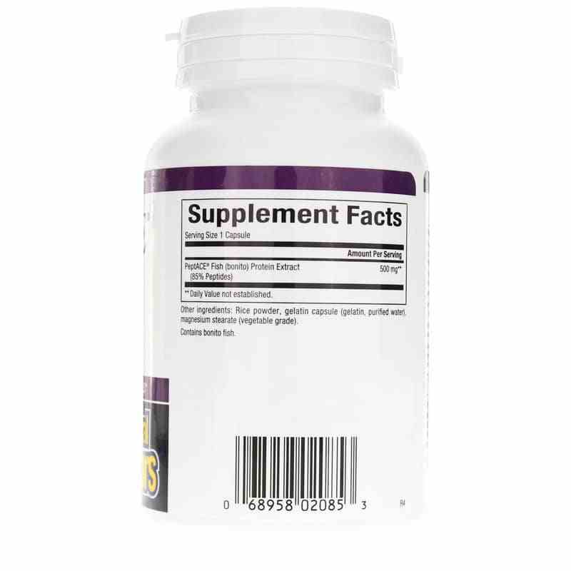 PeptACE Fish Peptides 500 Mg, by Natural Factors, image #2