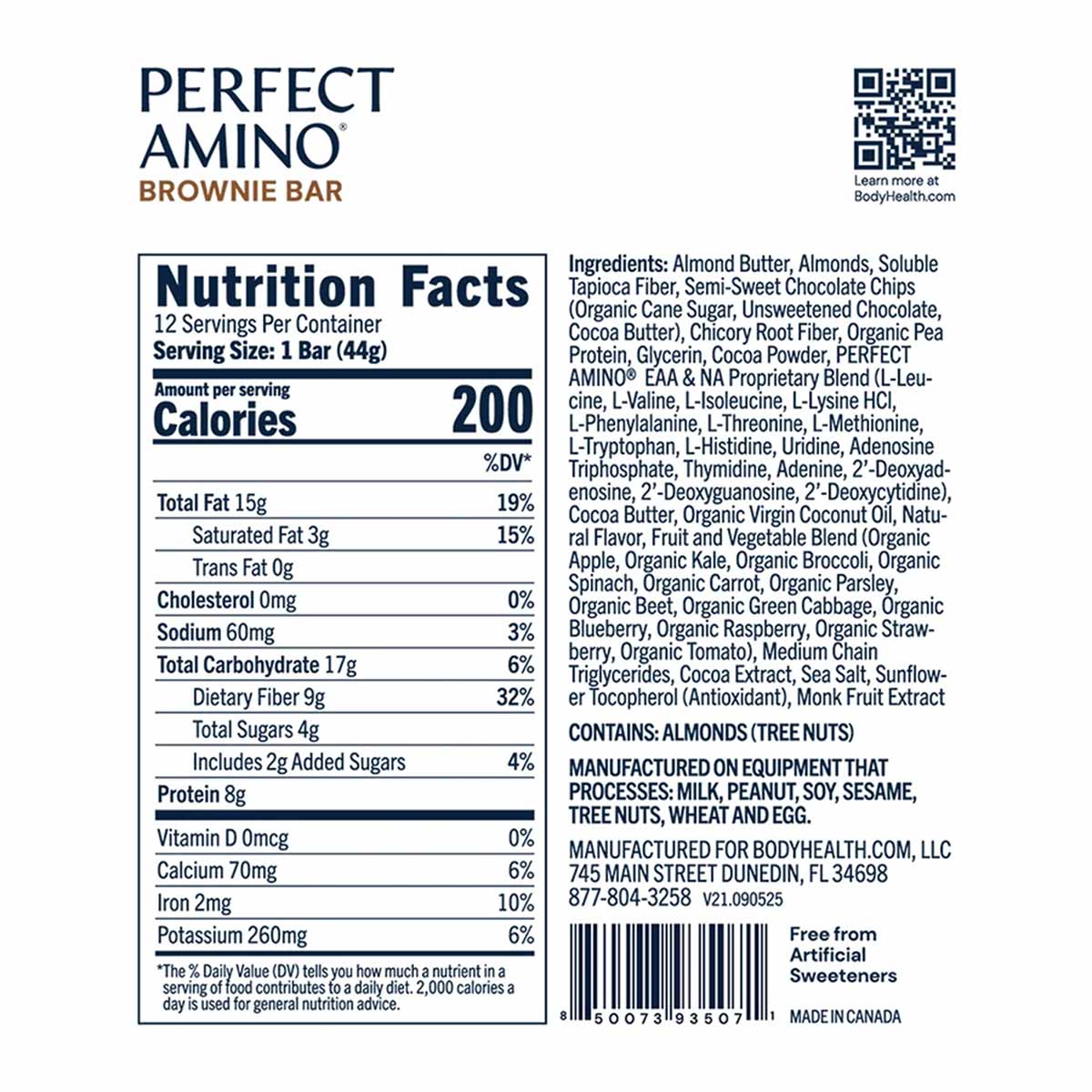 Perfect Amino Bar, by BodyHealth