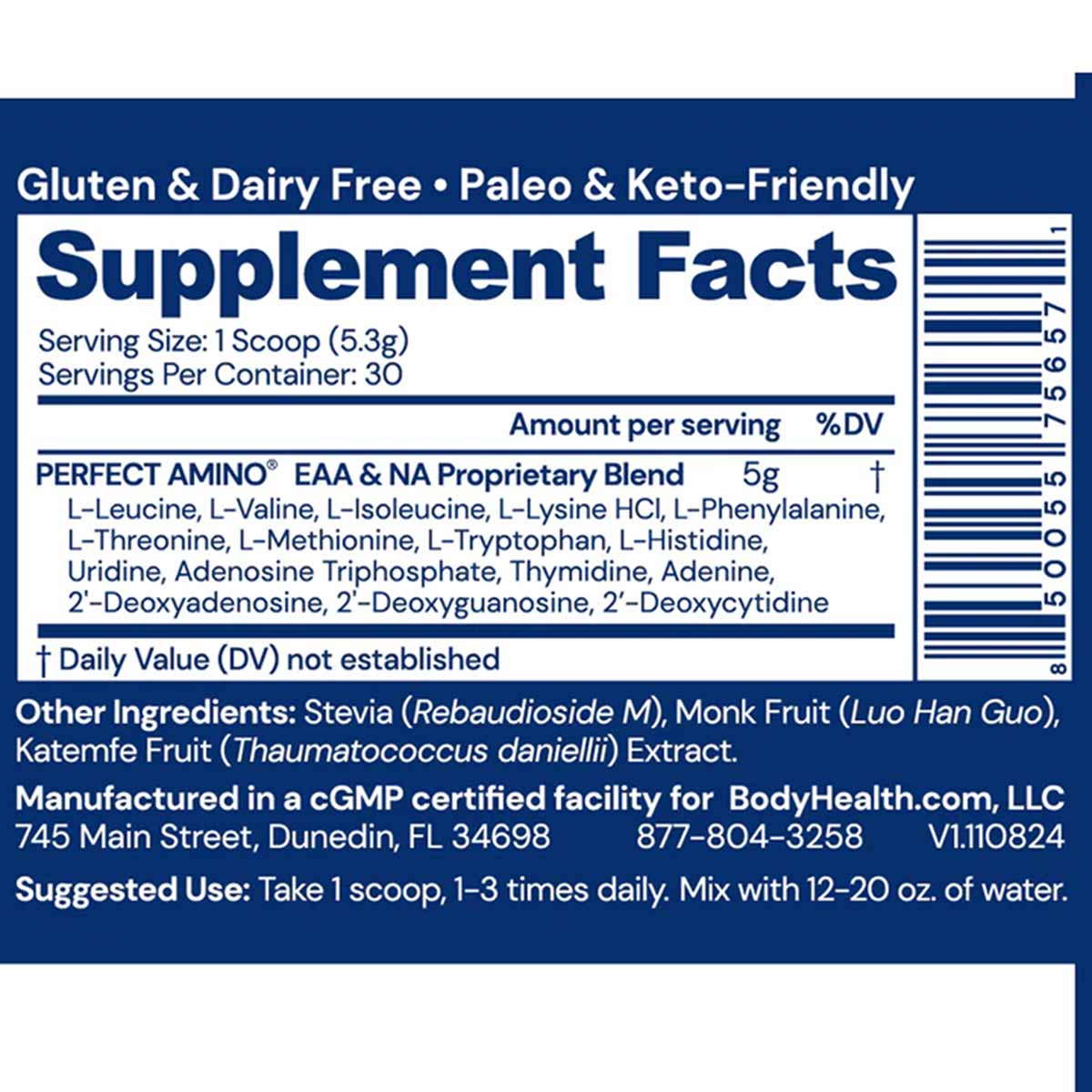 Perfect Amino Powder, by BodyHealth