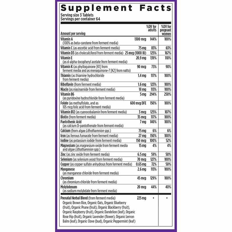 Perfect Prenatal Multivitamin, 192 Veg Tablets, by New Chapter, image #2