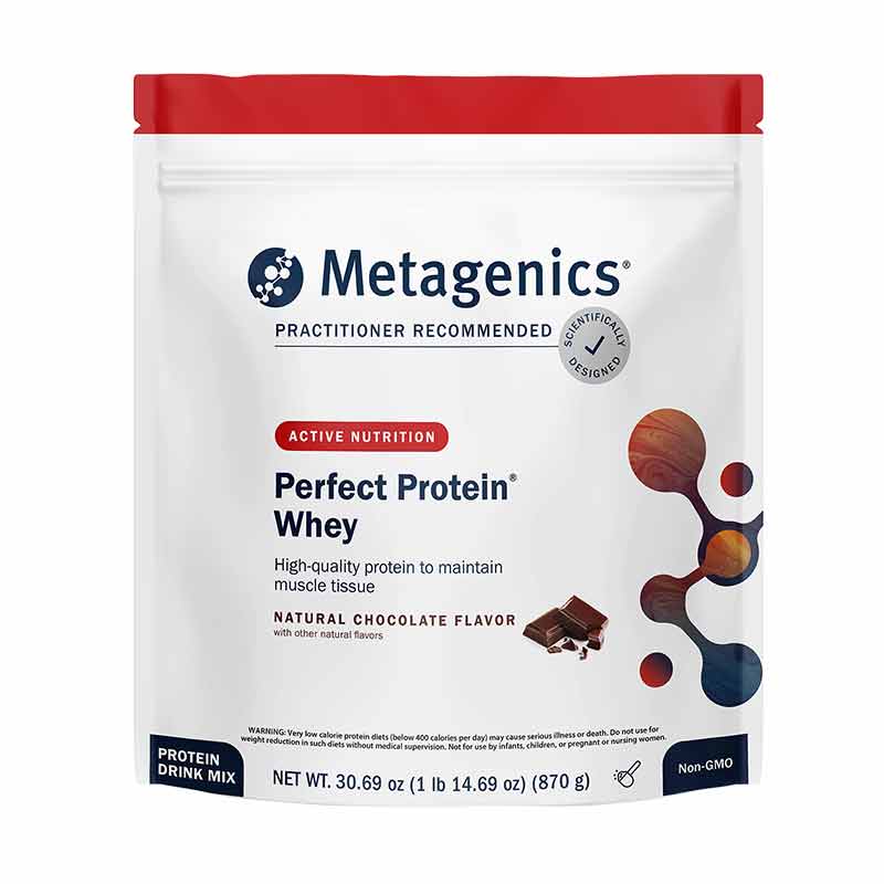 Perfect Protein Whey, Chocolate, 30 Servings, by Metagenics
