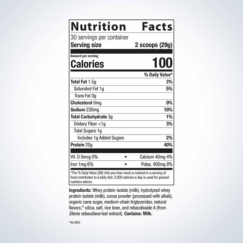 Perfect Protein Whey, Chocolate, 30 Servings, by Metagenics, image #2