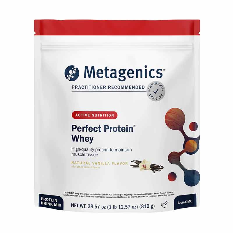 Perfect Protein Whey, Vanilla, 30 Servings, by Metagenics