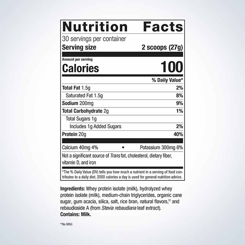 Perfect Protein Whey, Vanilla, 30 Servings, by Metagenics, image #2