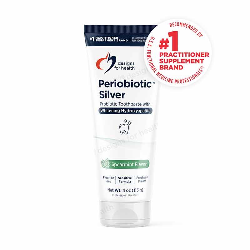 PerioBiotic Silver Toothpaste, Designs For Health – Natural