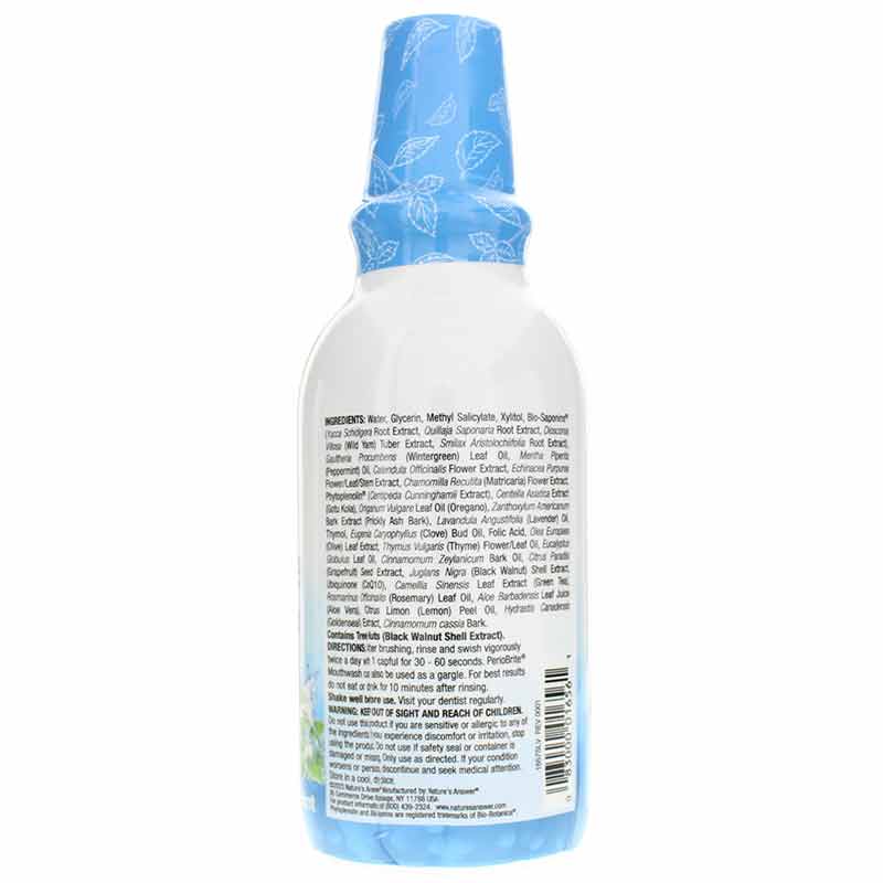 PerioBrite Natural Mouthwash Alcohol-Free, Wintermint, by Natures Answer, image #2