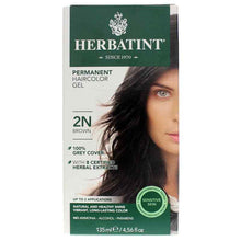Permanent Hair Color Gel, 2N Brown, by Herbatint