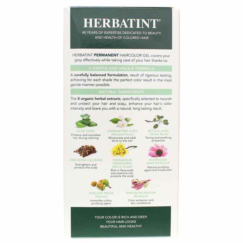 Permanent Hair Color Gel, 5C Light Ash Chestnut, by Herbatint, image #3