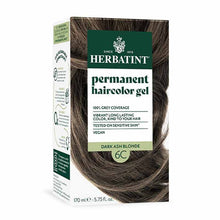 Permanent Hair Color Gel, 6C Dark Ash Blonde, by Herbatint