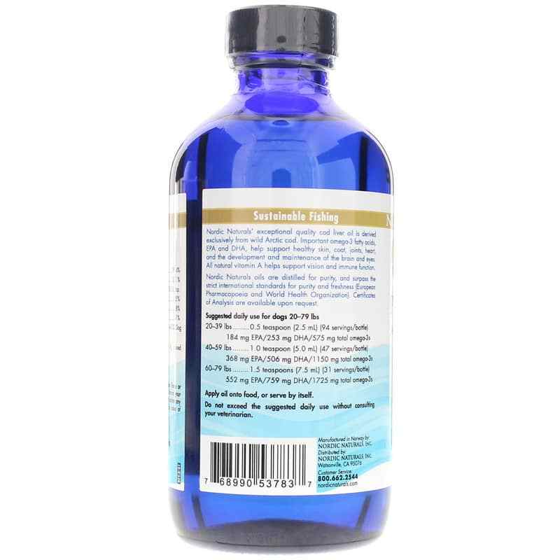 Pet Cod Liver Oil Medium to Large Dogs, by Nordic Naturals, image #3