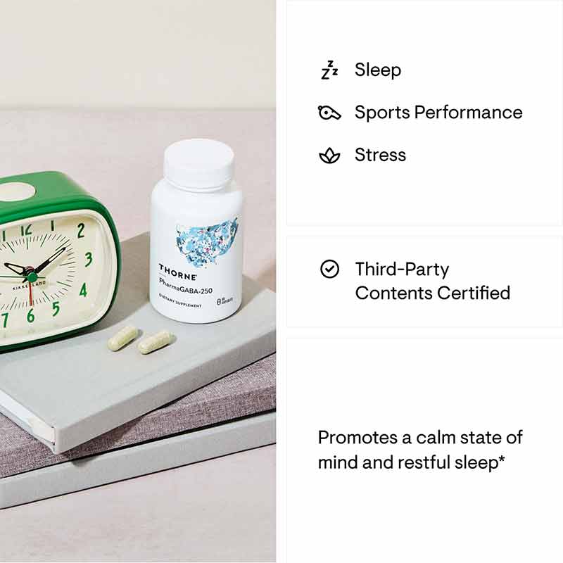 PharmaGABA-250, by Thorne Research, image #5