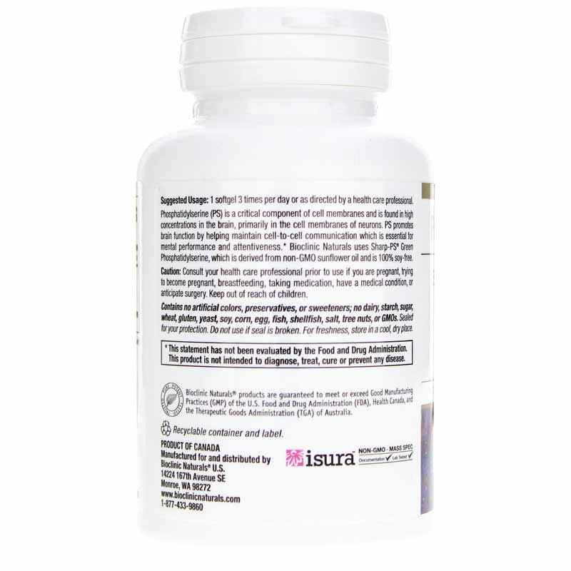 Phosphatidylserine 100 Mg, by Bioclinic Naturals, image #3