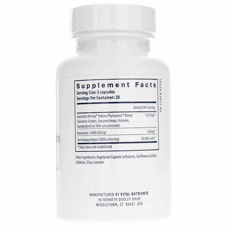 Phyto-Curcumin Plus Enzymes, by Vital Nutrients, image #2