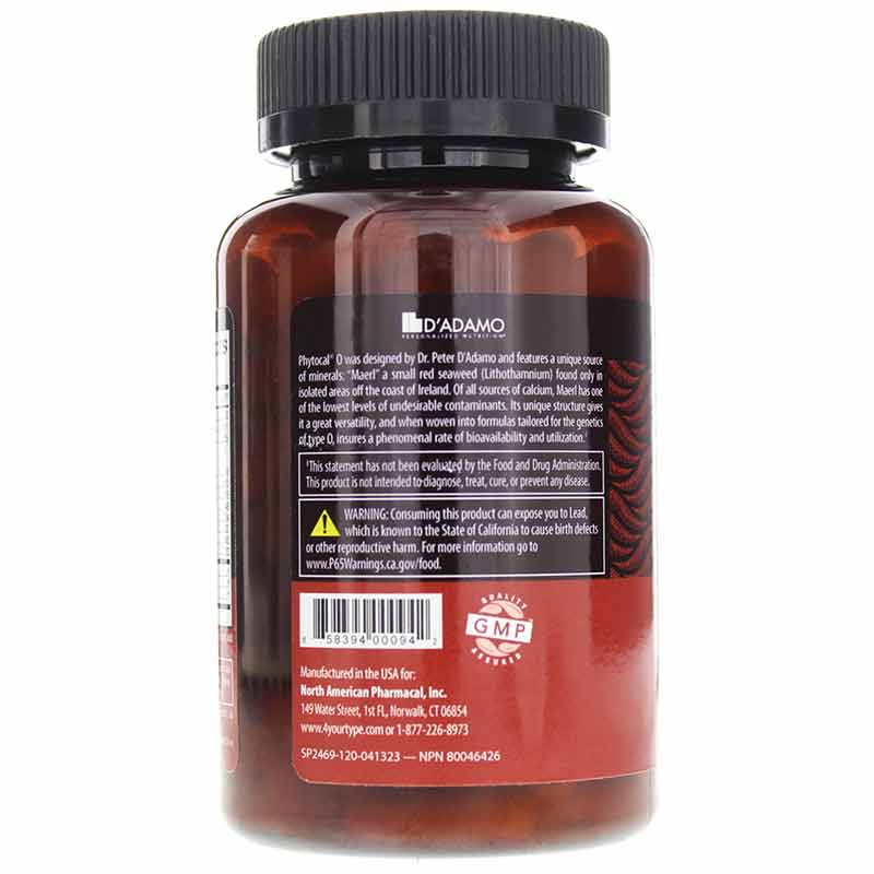 Phytocal Multimineral Type O, by D Adamo Personalized Nutrition, image #3
