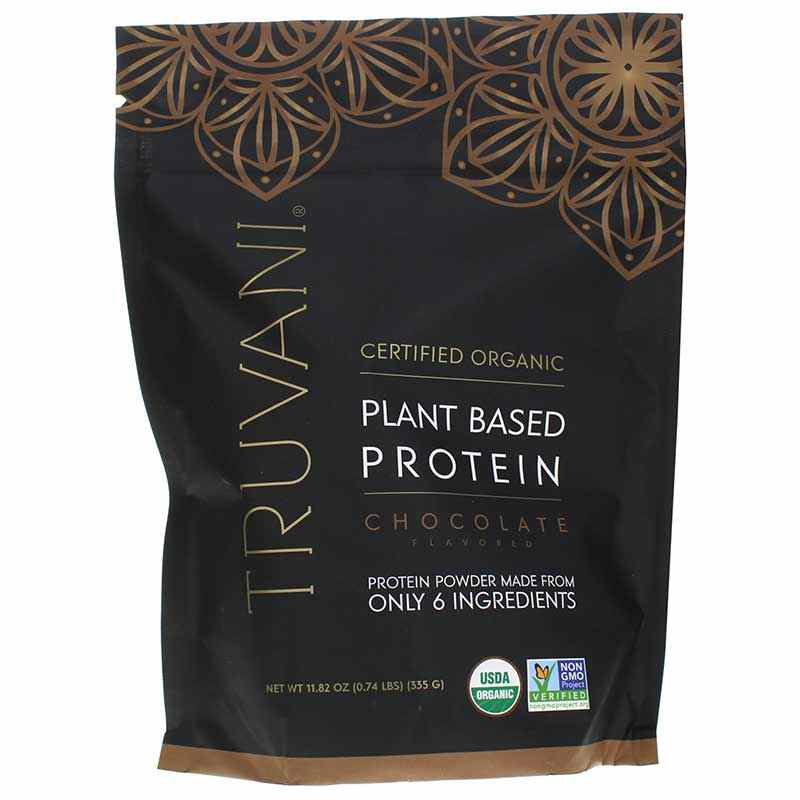 Plant Based Protein, Chocolate, 10 Servings, by Truvani
