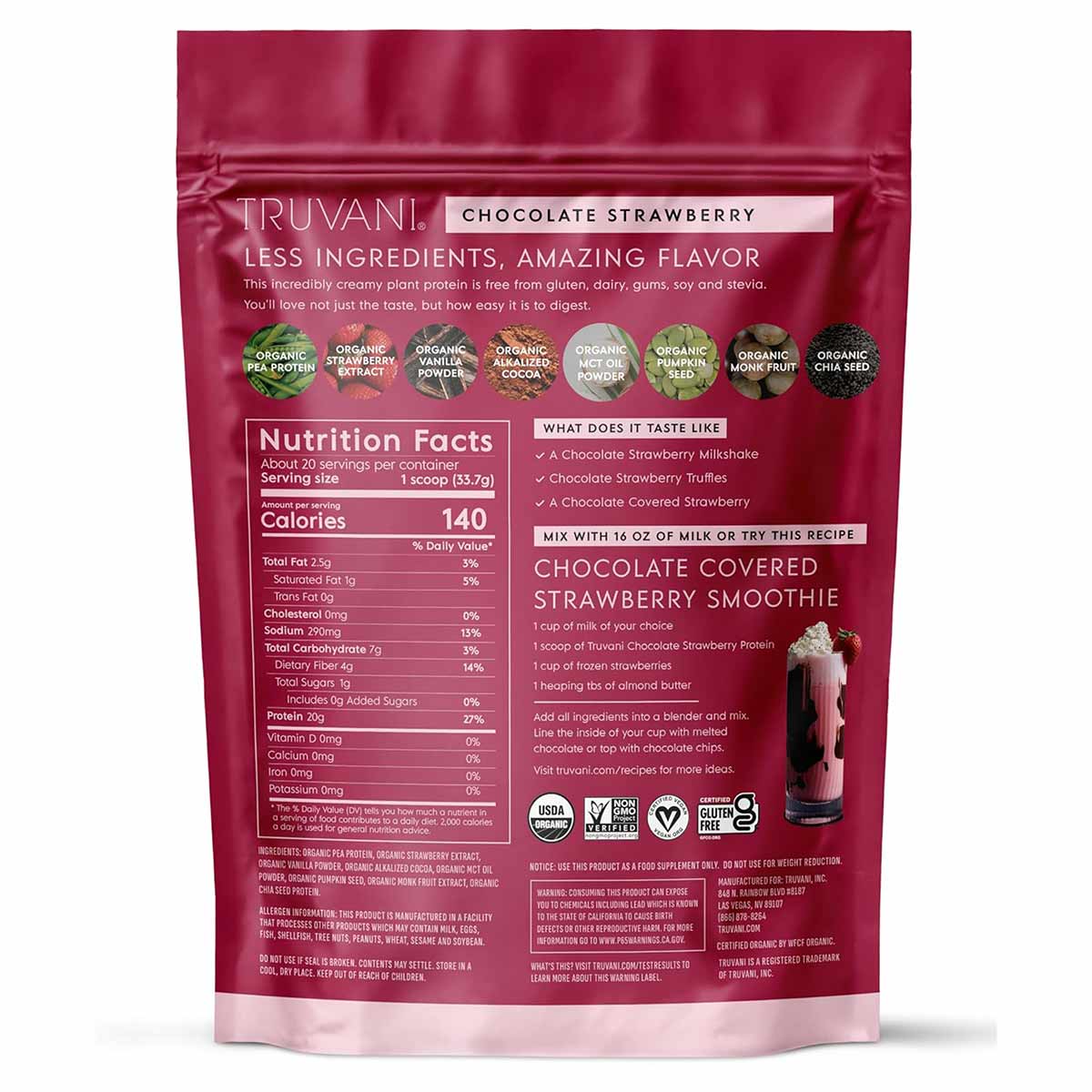 Plant Based Protein, by Truvani