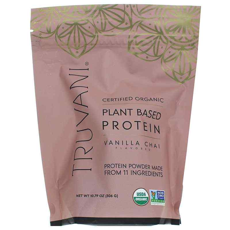 Plant Based Protein, Vanilla Chai, 10 Servings, by Truvani