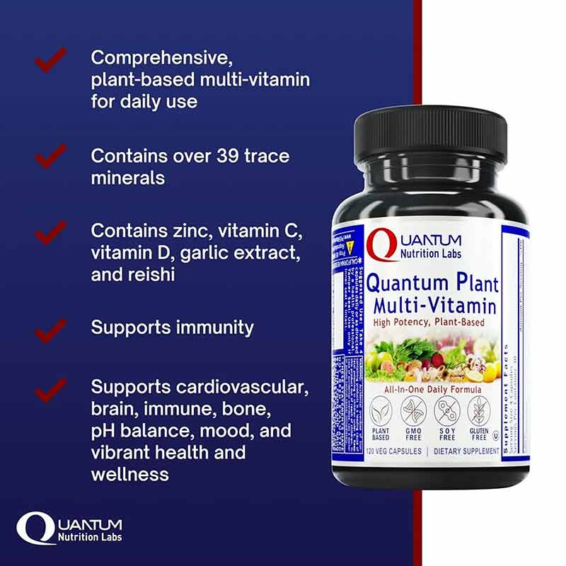 Plant Multi-Vitamin, by Quantum Nutrition Labs, image #3